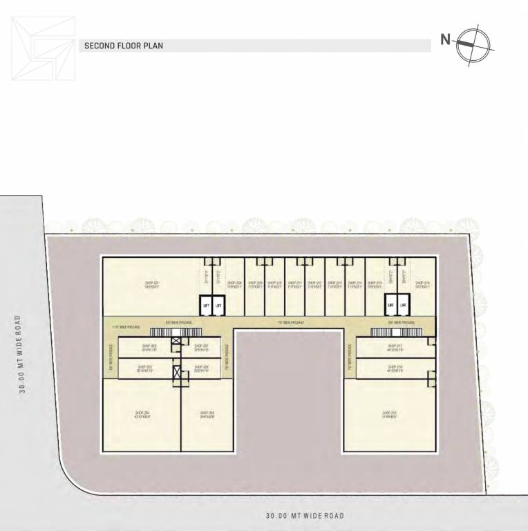  square Tower A Cluster Plan For 2nd Floor