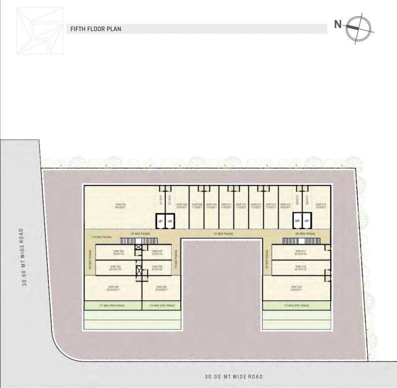  square Tower A Cluster Plan For 5th Floor