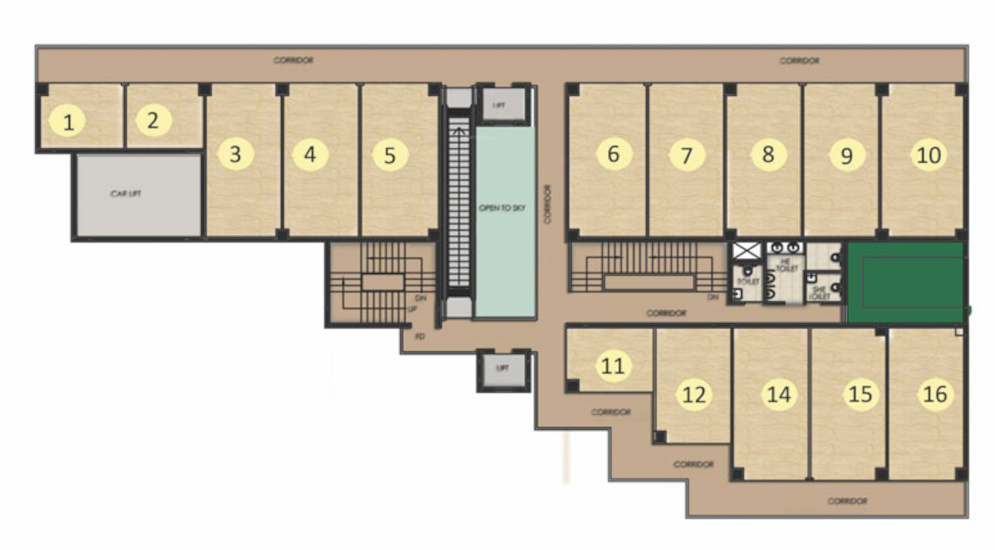 galleria Galleria Cluster Plan For 3rd Floor