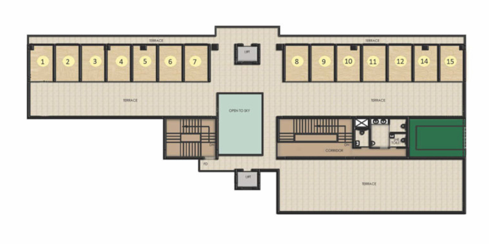 galleria Galleria Cluster Plan For 5th Floor