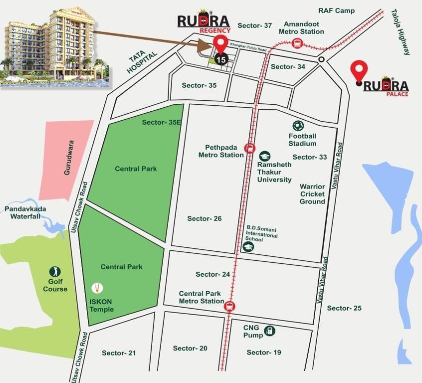  rudra regency Location Plan