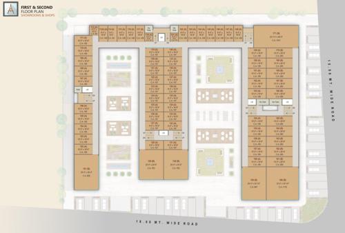  the-galleria-shopping-hub The Galleria Shopping Hub Cluster Plan From 1st To 2nd Floor