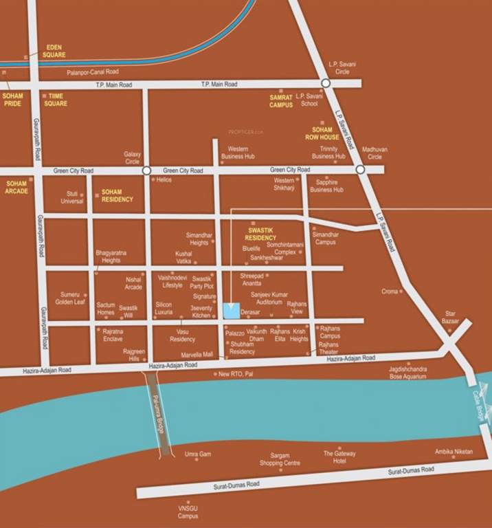  the galleria shopping hub Location Plan