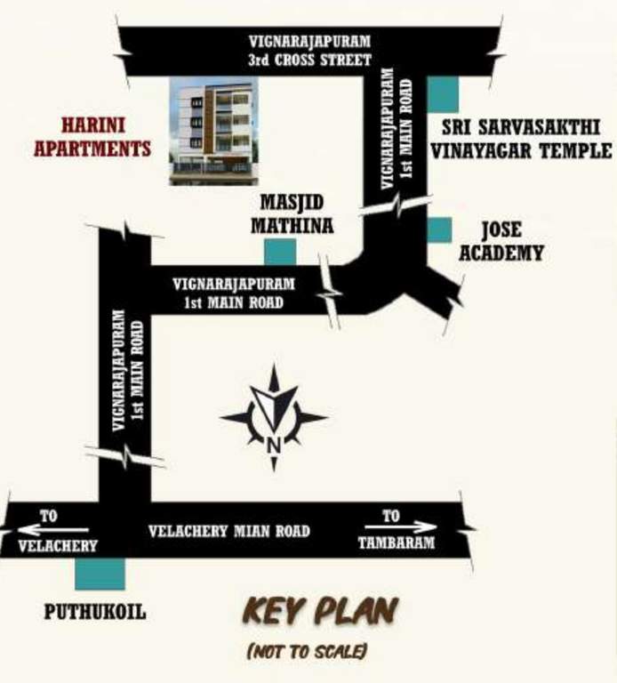  harini apartments Location Plan