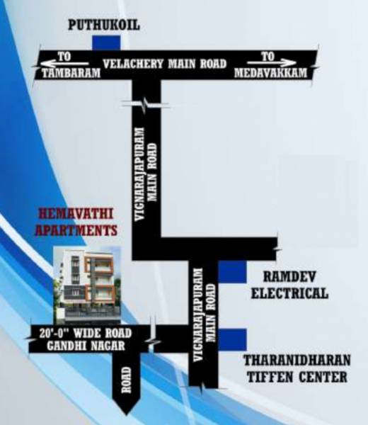 hemavathi-apartments Location Plan