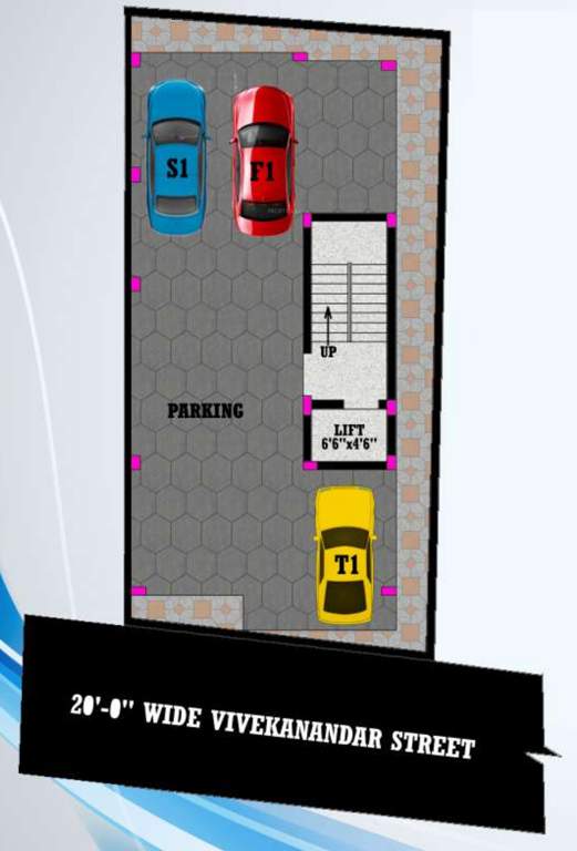  srinidhi apartments Cluster Plan For Ground Floor