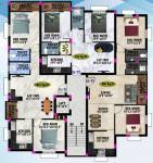  srinidhi-apartments Cluster Plan From 2nd To 3rd Floor