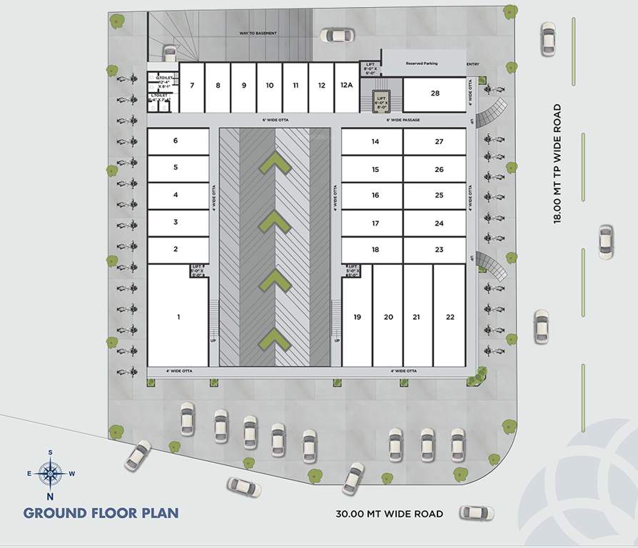  emporio 1 Cluster Plan for ground Floor