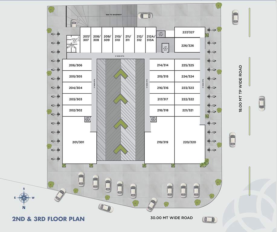  emporio 1 Cluster Plan from 2nd to 3rd Floor