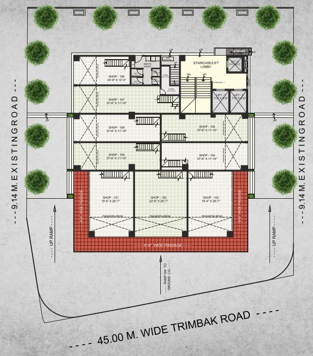  s k empire S K Empire Cluster Plan For 1st Floor