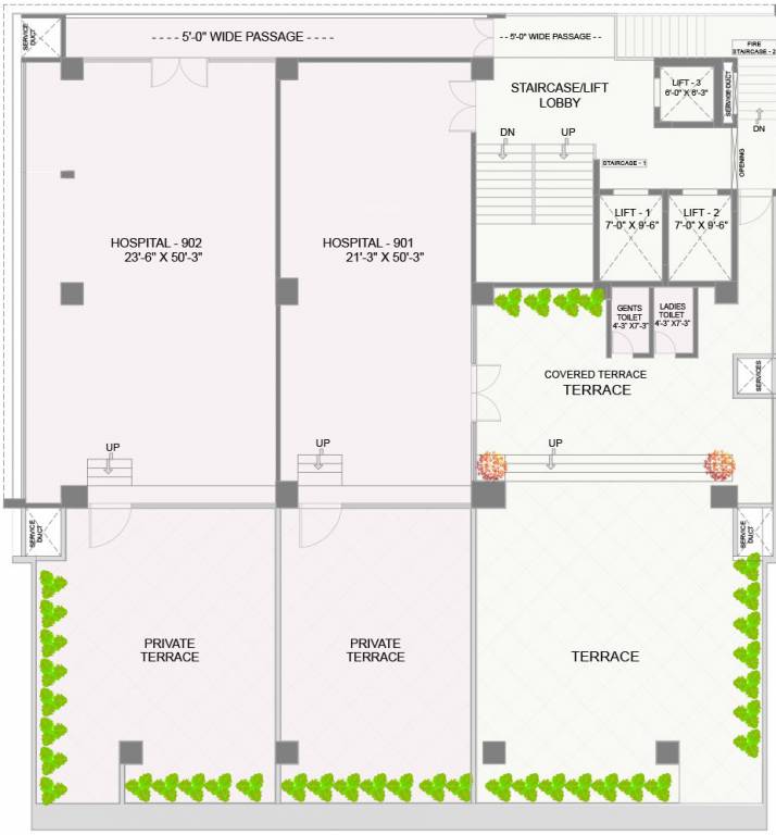  s k empire S K Empire Cluster Plan For 9th Floor