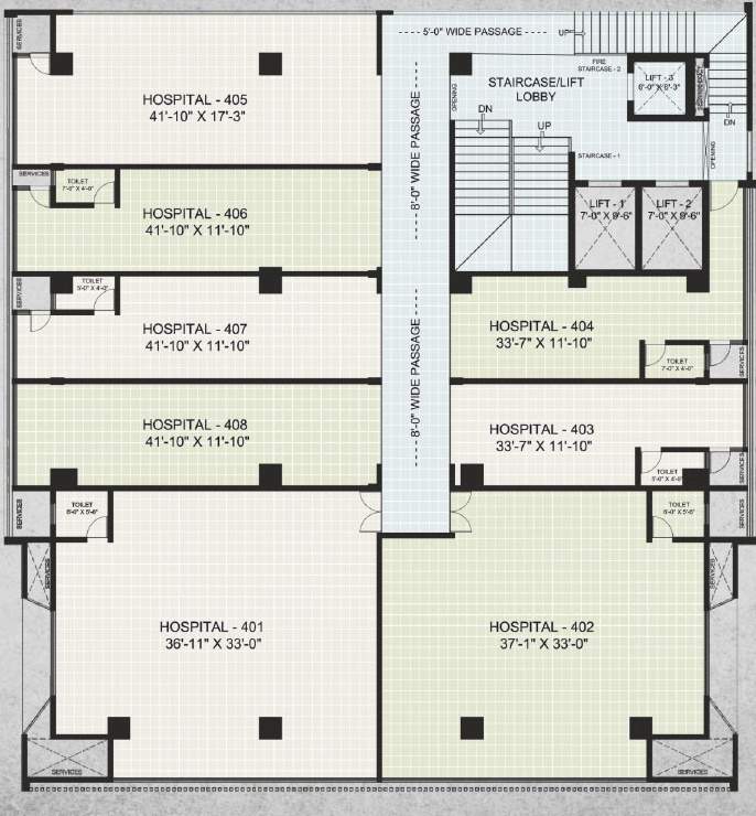  s k empire S K Empire Cluster Plan From 4th To 6th Floor