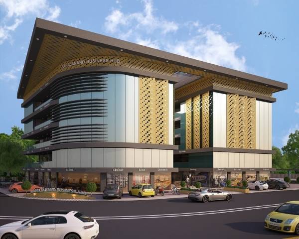 Elevation main of Siddheshwar Sahjanand Business Hub