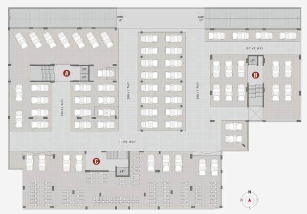  skywalk Block A,B,C Cluster Plan For Basement