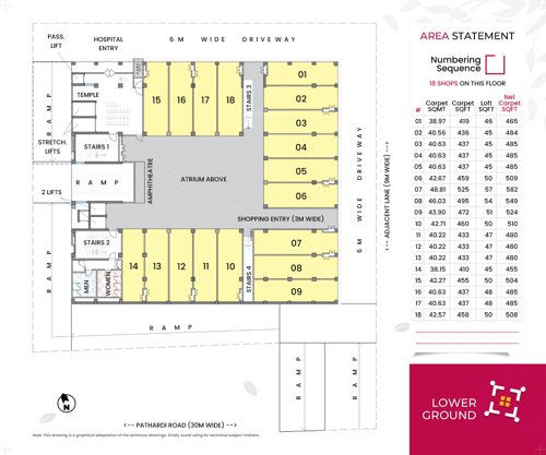  the-wellness-square The Wellness Square Lower Cluster Plan for ground Floor