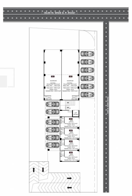  abh landmark Abh Landmark Cluster Plan For Ground Floor