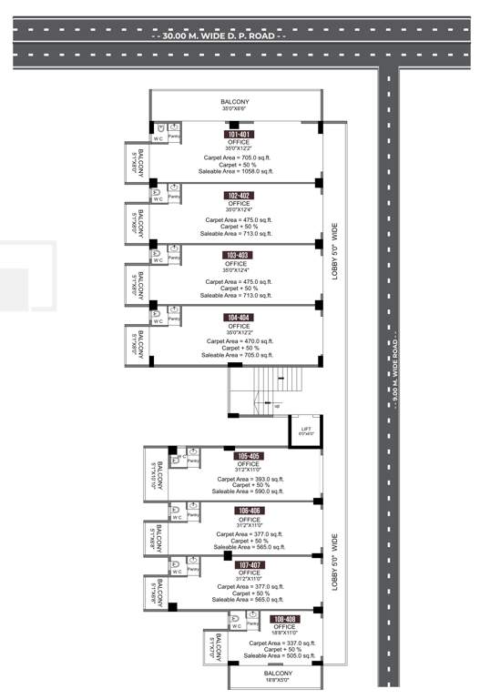  abh landmark Abh Landmark Cluster Plan From 1st To 4th Floor
