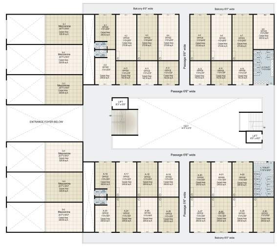  parksyde business avenue Parksyde Business Avenue Cluster Plan For Typical Floor Plan