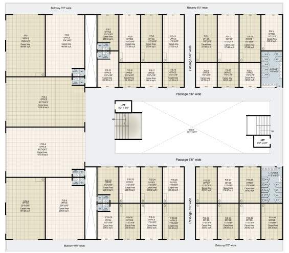  parksyde business avenue Parksyde Business Avenue Cluster Plan For Typical Floor Plan
