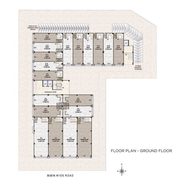  manohar-arcade Manohar Arcade Cluster Plan for ground Floor