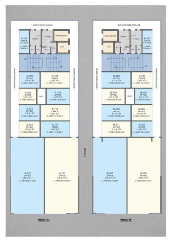  business-plaza Business Plaza A Wing Cluster Plan For 1st Floor