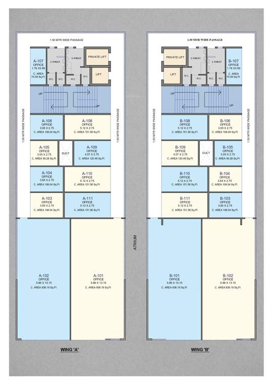  business plaza Business Plaza A Wing Cluster Plan For 1st Floor