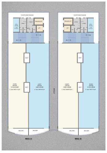  business-plaza Business Plaza A Wing Cluster Plan For 5th Floor
