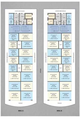  business-plaza Business Plaza A Wing Cluster Plan From 2nd To 4th Floor