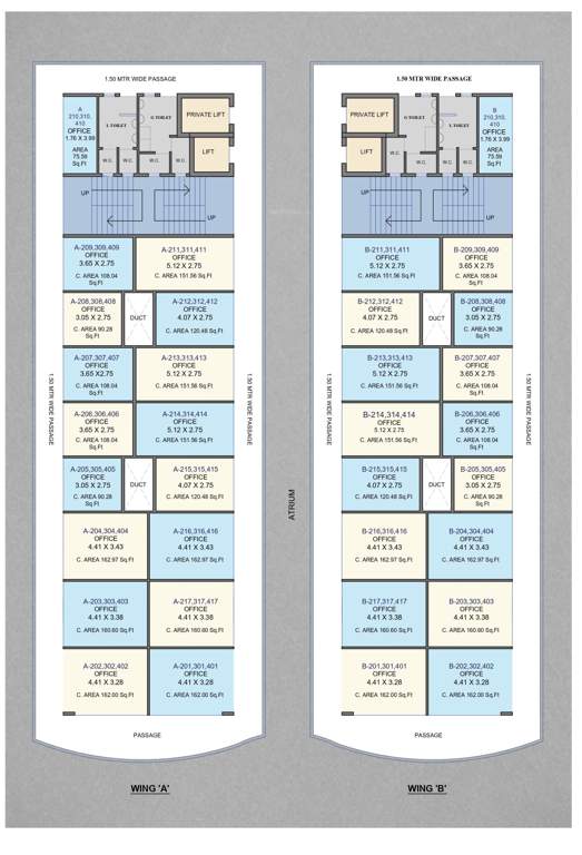  business plaza Business Plaza A Wing Cluster Plan From 2nd To 4th Floor