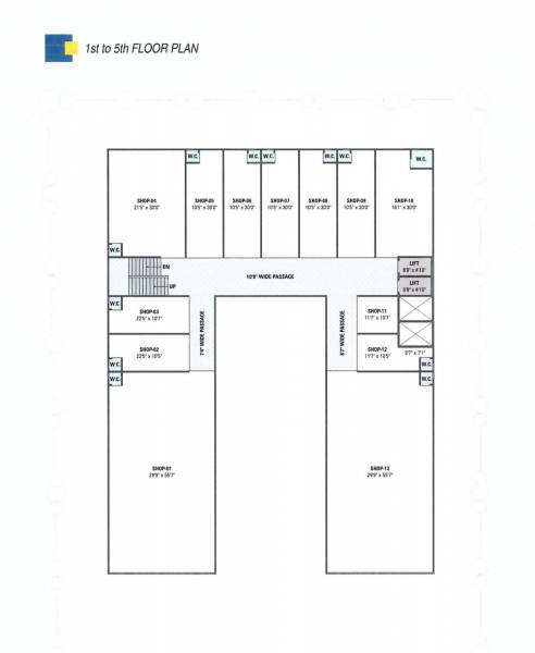  sankalp-icon Sankalp Icon Cluster Plan for 1st Floor