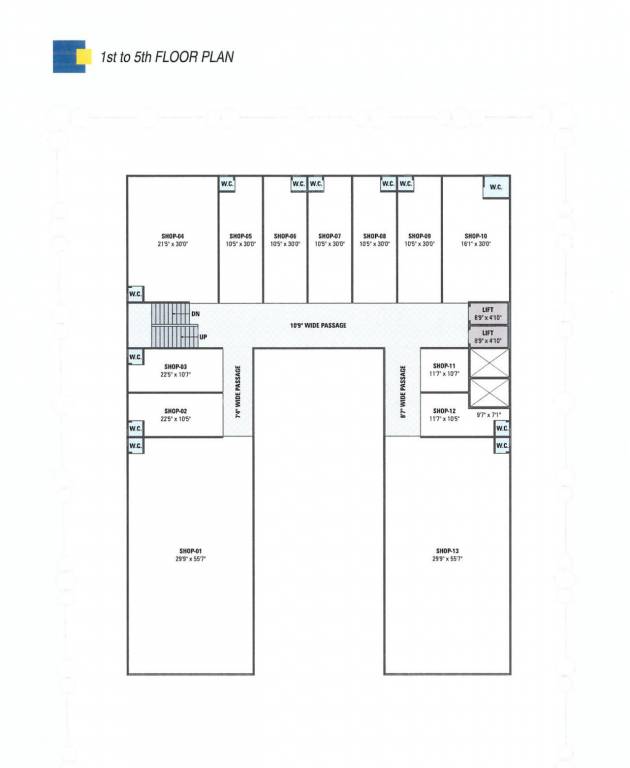  sankalp icon Sankalp Icon Cluster Plan for 1st Floor