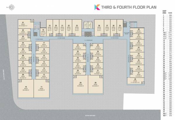  square Kasper Square Cluster Plan For 3rd & 4th Floor Floor