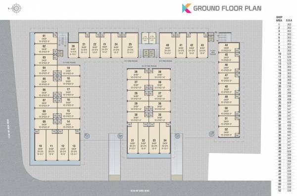  square Kasper Square Ground Cluster Plan