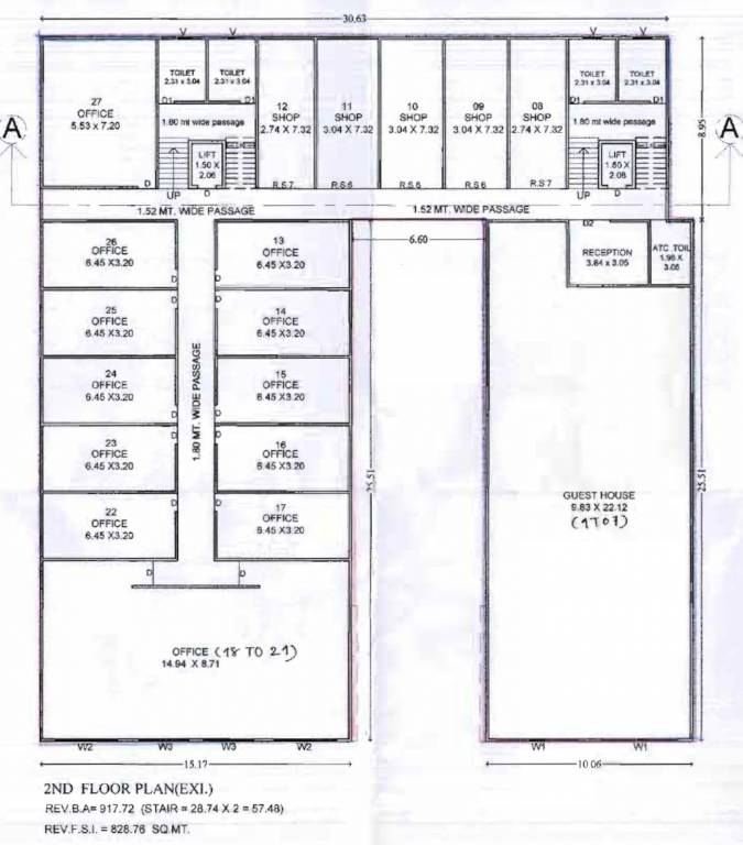  divya plaza Divya Plaza Cluster Plan For 2nd Floor