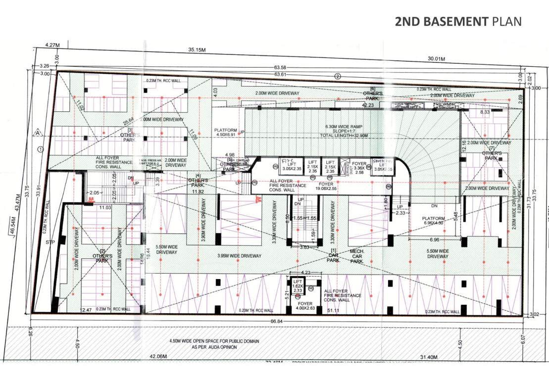  medercial one Medercial One Basement 2 Floor Cluster Plan