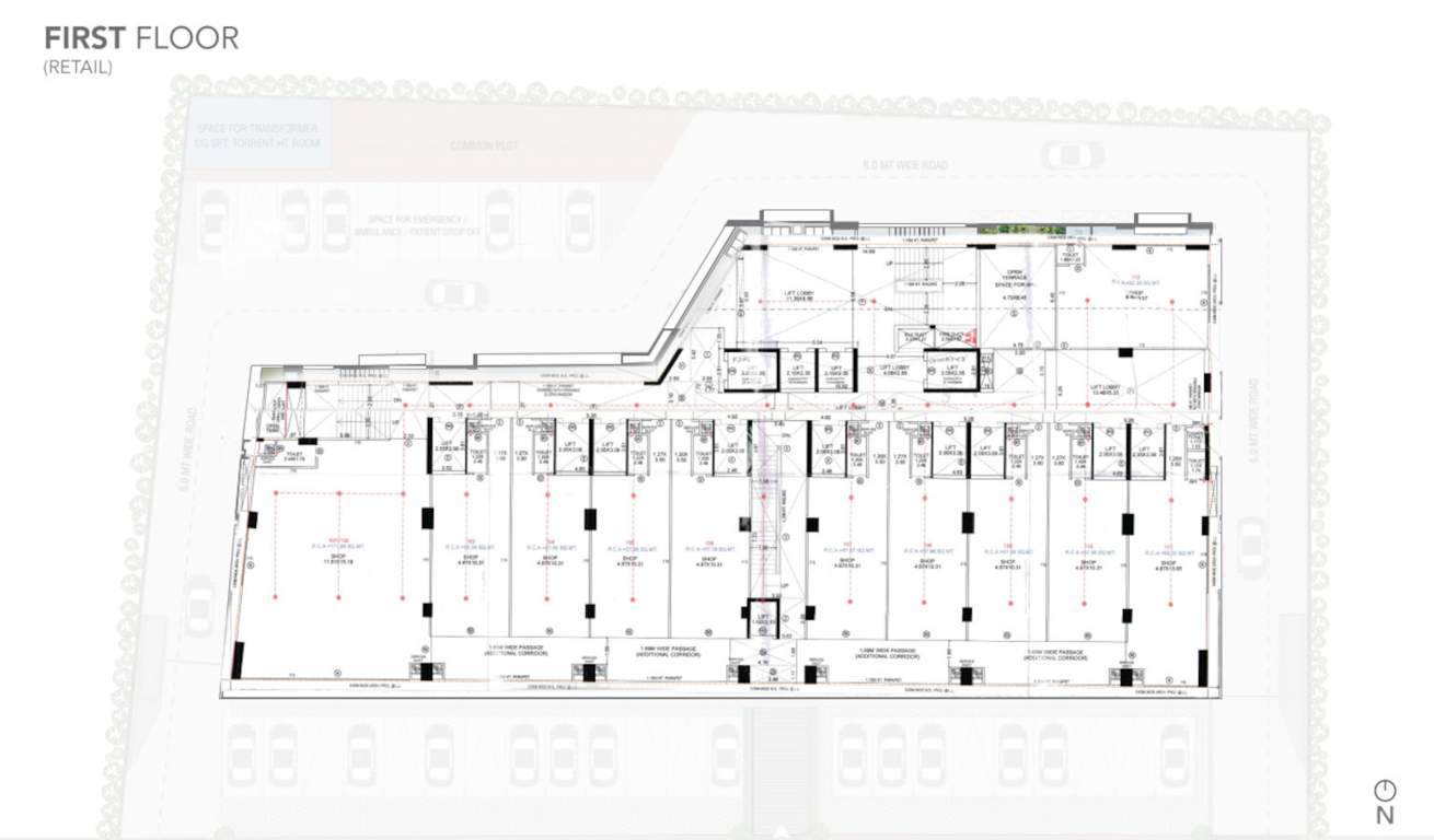  medercial one Medercial One Cluster Plan for 1st Floor