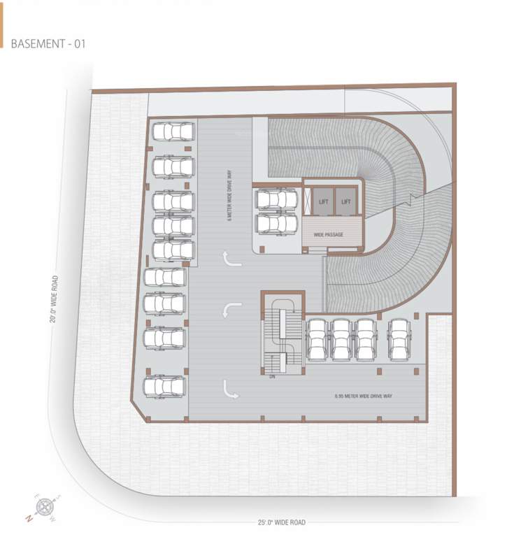  majestic square Majestic Square Basement Floor Cluster Plan