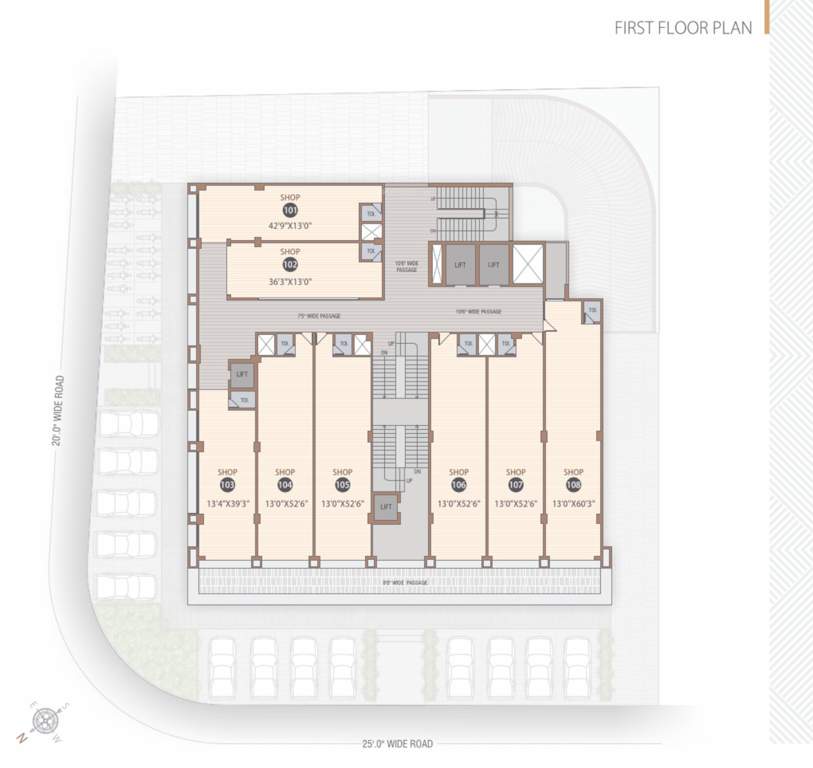  majestic square Majestic Square Cluster Plan for 1st Floor