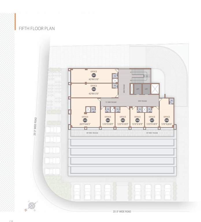  majestic square Majestic Square Cluster Plan for 5th Floor