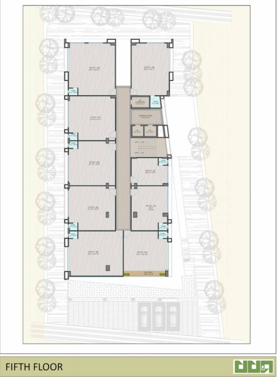  rudra prime Rudra Prime Cluster Plan for 5th Floor