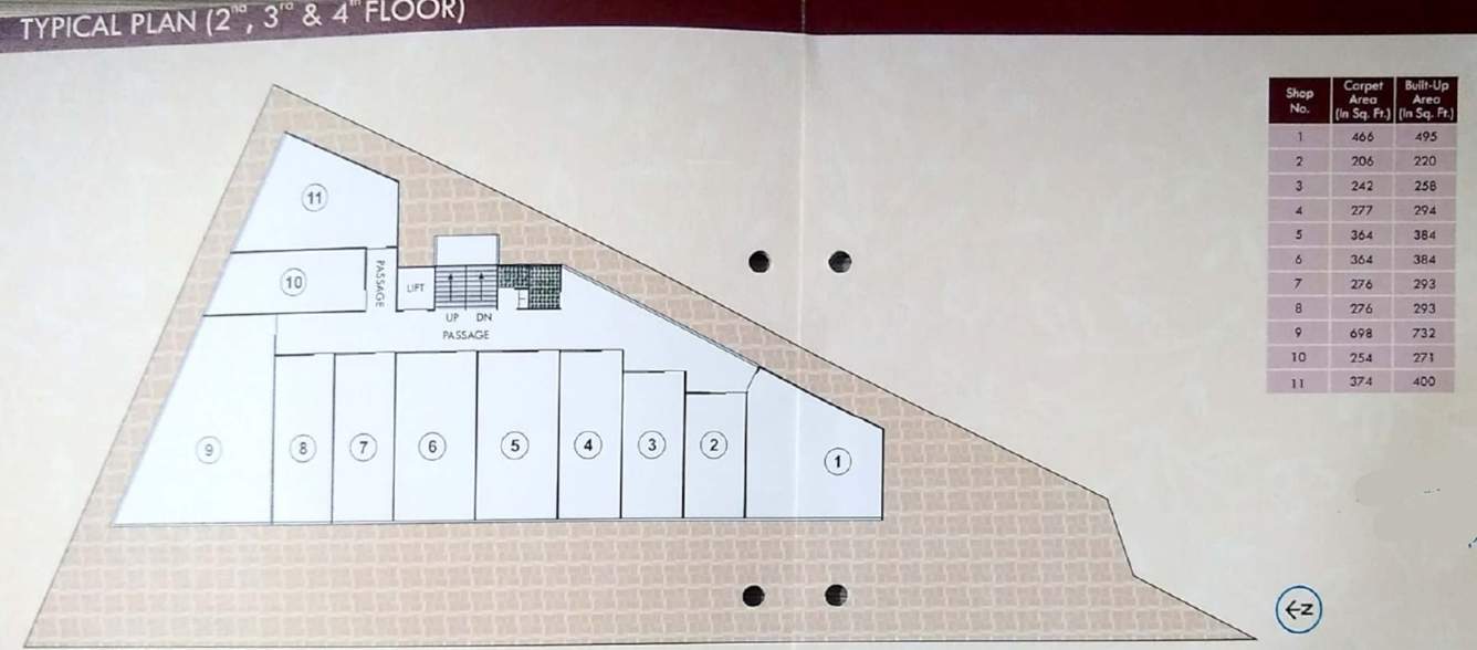  icon Pancham Icon Cluster Plan For 2nd, 3rd & 4th Floor