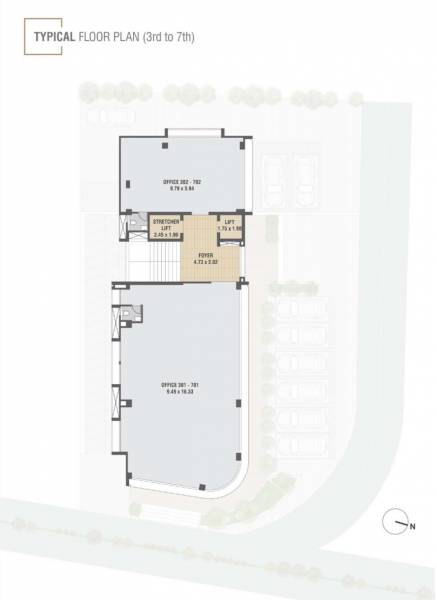  laxmi-1 Laxmi 1 Cluster Plan from 3rd to 7th Floor