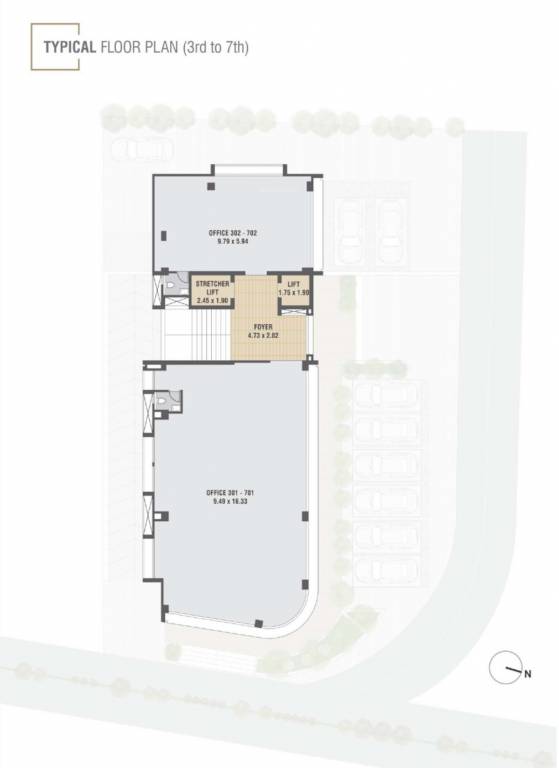  laxmi 1 Laxmi 1 Cluster Plan from 3rd to 7th Floor