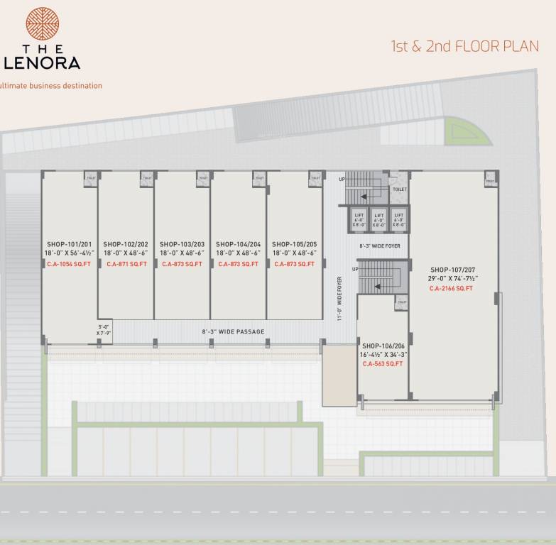  the lenora A Cluster Plan From 1st To 2nd Floor
