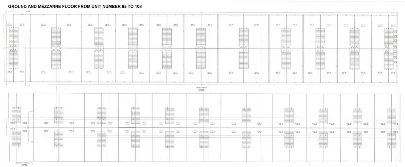  fruit market A Cluster Plan For Ground & Mezananine From 65th To 8th Floor
