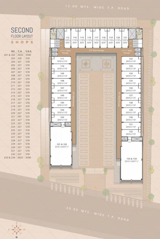  elite elegance Building Cluster Plan For 2nd Floor