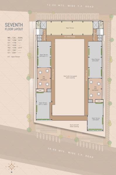  elite-elegance Building Cluster Plan For 7th Floor