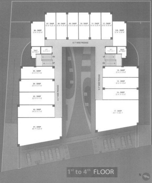  eon square A Cluster Plan From 1st To 4th Floor