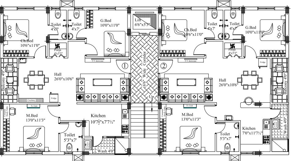  blooming nest Blooming Nest Cluster Plan For Typical Floor Plan