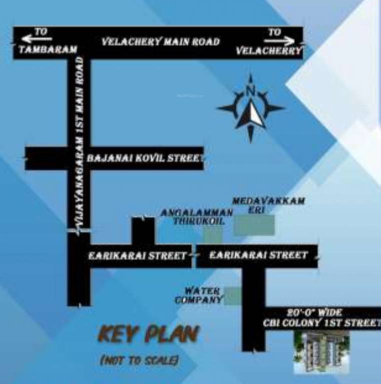  amirtha varshini apartments Location Plan